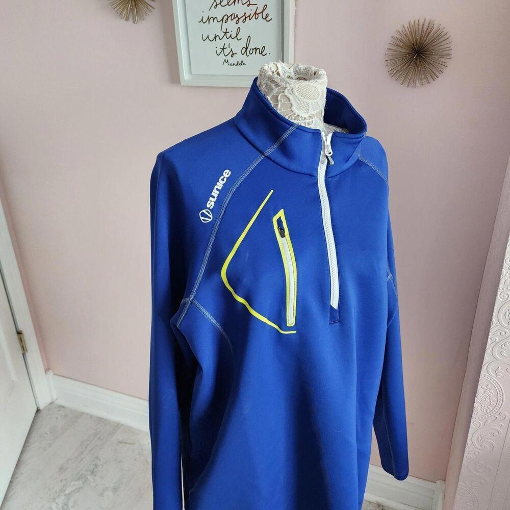 LKNW SUNICE Mens Royal blue trizip top sweatshirt XXL
